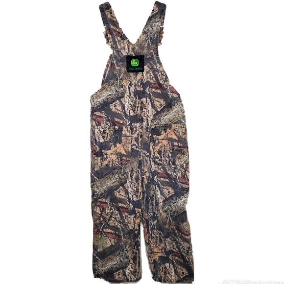 11) JOHN DEERE Kids Overalls Sz. 5 Big Kids - Picture 2 of 7